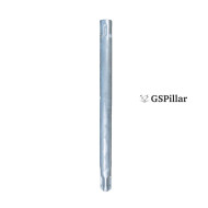 GSPillar screwpile extension ø76x1140x3 mm, hot-dip galvanized